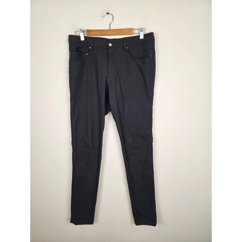 Lululemon ABC Pant Slim Black 5 Pocket Technical Trousers Mens 32 x 32